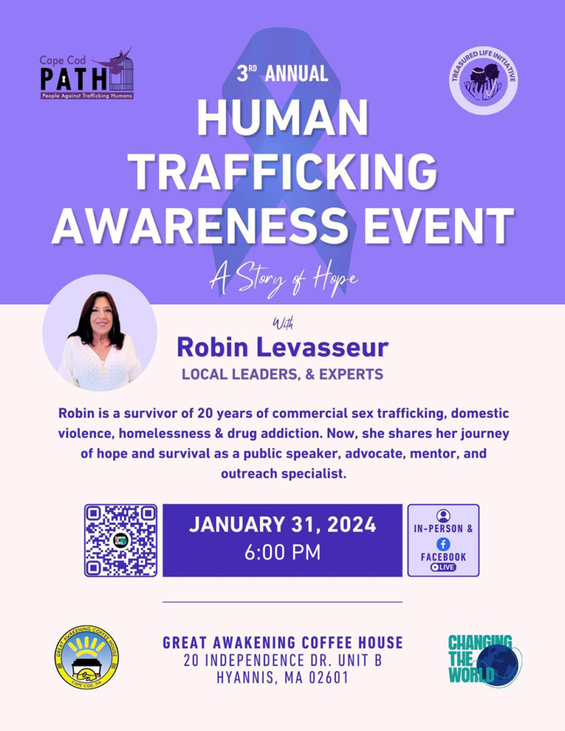 3rd Annual Human Trafficking Awareness Event Cape Cod Path